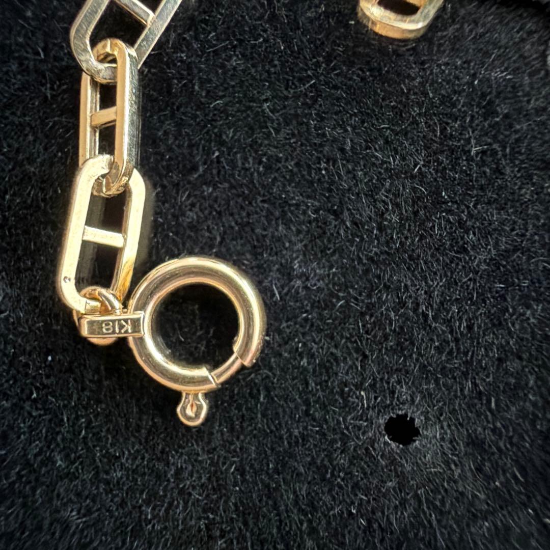 18k チェーンデザイン ブレスレット