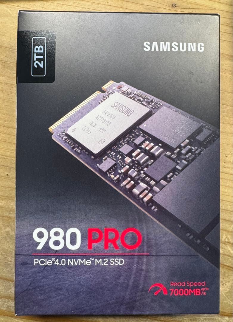 Samsung SSD 980 PRO 2TB NVMe 健康状態100%