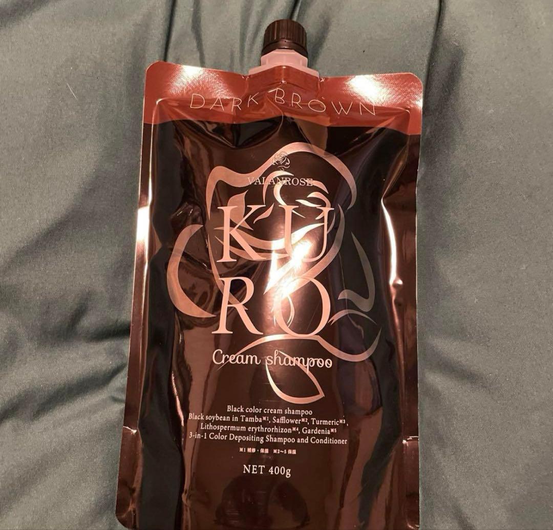 ✰︎バランローズ KUROクリームシャンプー ダークブラウン 400g×3個✰︎