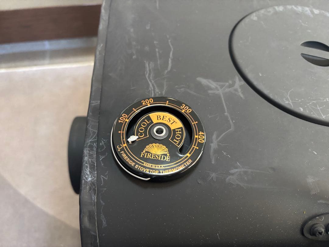 新保製作所　ミニ薪ストーブ”ＲＯＳＥ　脚長さん　煙突左出し