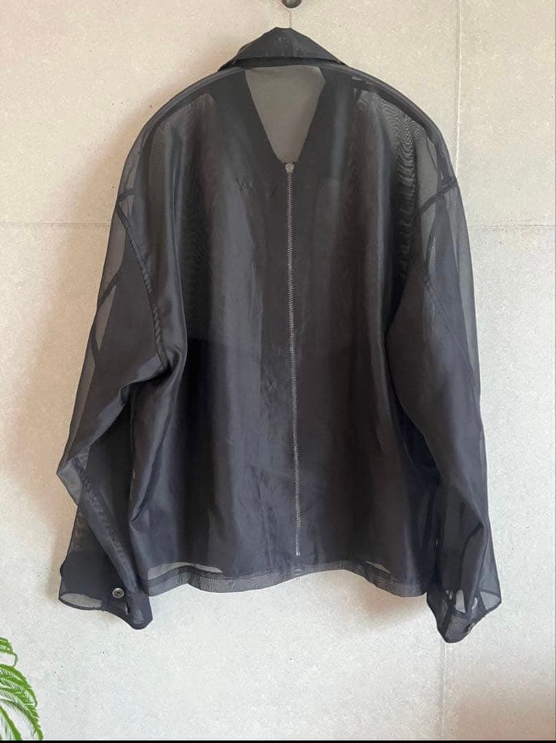 ダブルジップシアーシャツブルゾン