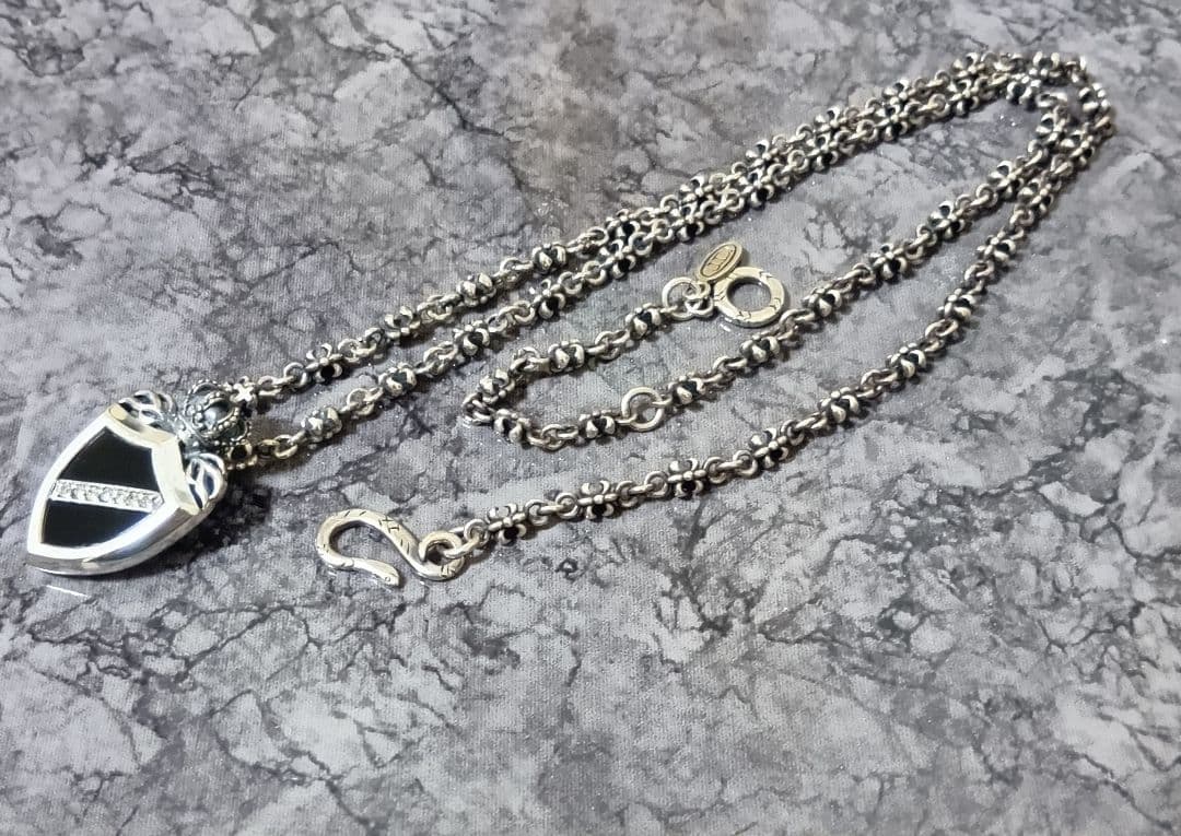 Justin Daivis Chain50cm＆CROWN SHIELD