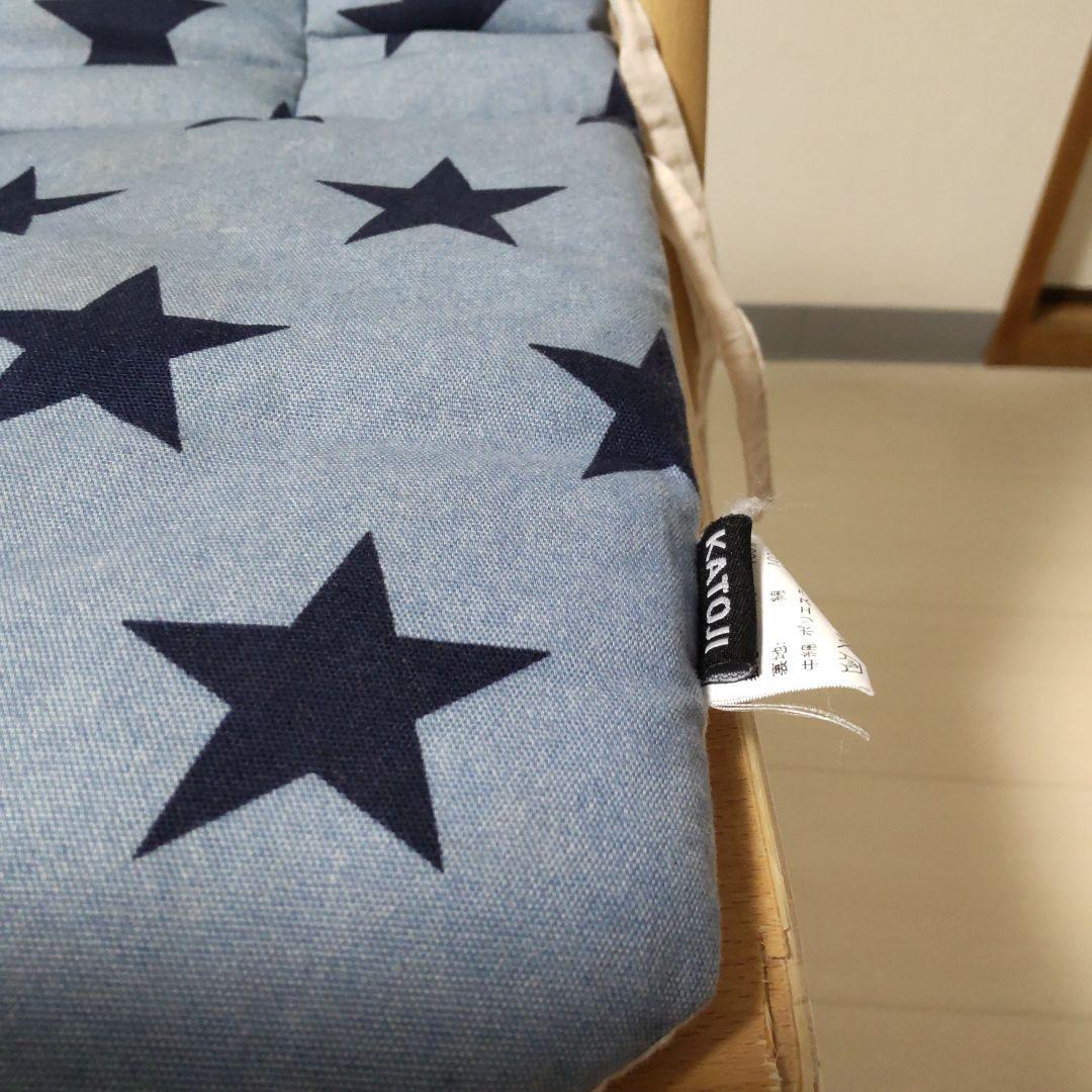 北欧風 木製ベビーチェア / ハイチェア / Katojiクッション付 /