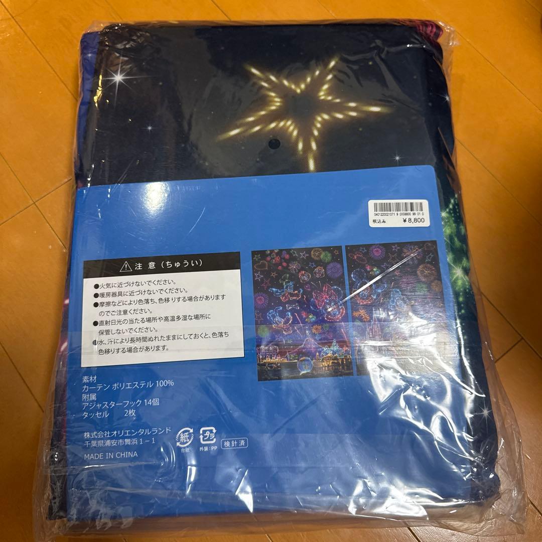 TOKYO DISNEY RESORT カーテン 2枚入り 花火