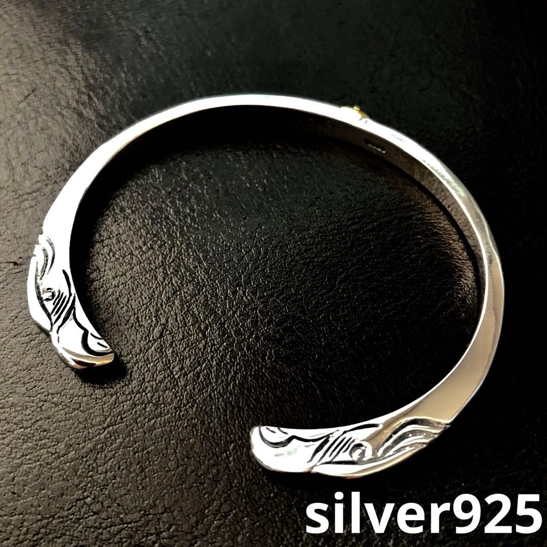 高品質 [silver925] 金メタル付 顔ブレス