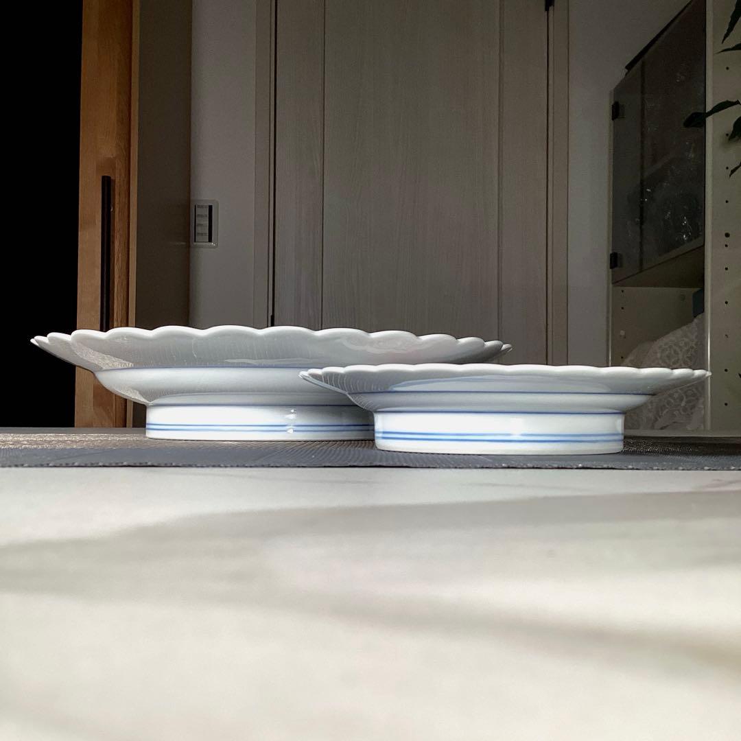 『フォロうー特価』　賞美堂　× 観山　赤須　脚付　大皿　取皿　5枚