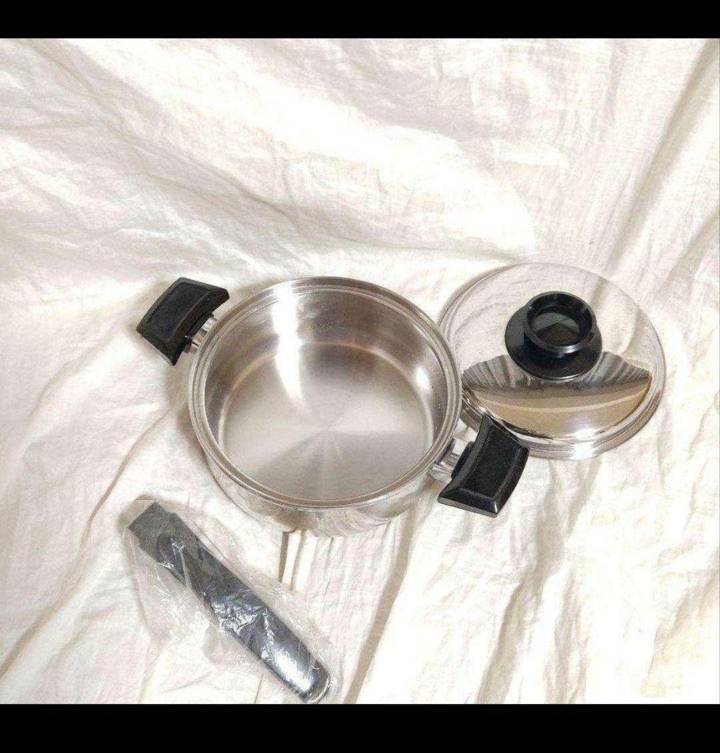 美品 IH対応 ロイヤルクイーン 1QT 1コート 蓋付き おまけ付き @