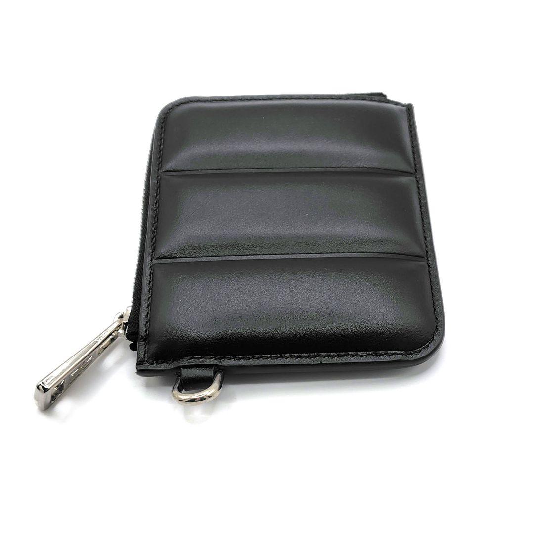 【新品】MONCLER カードケース　ブラック　ストラップ付き