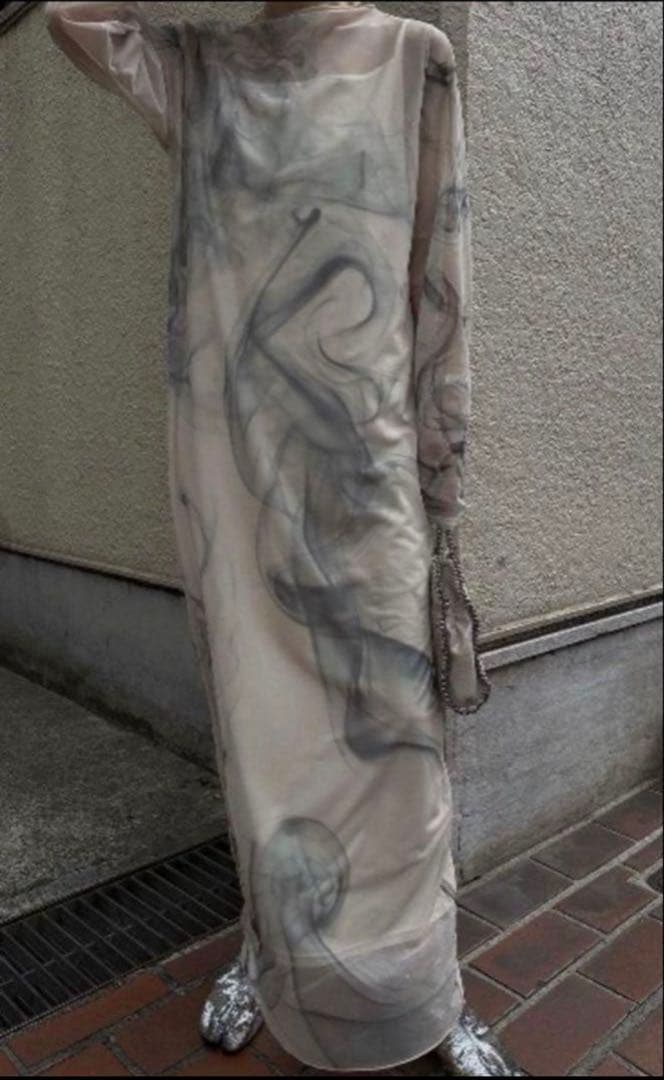 ワンピース CURL OF SMOKE SHEER DRESS