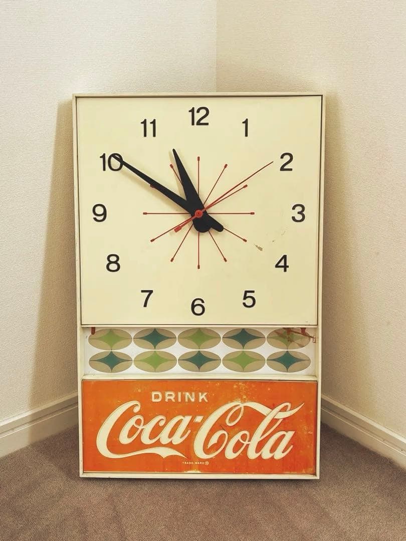 希少品　コカ・コーラ　Coca-Cola 掛け時計　電気掛け時計　ヴィンテージ