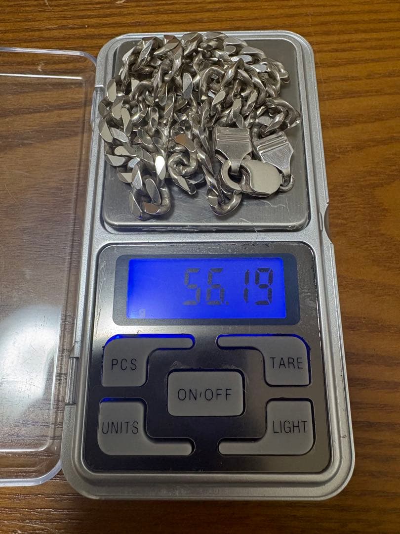 【24時間以内発送！】925刻印ありシルバー 喜平 チェーンネックレス 56g