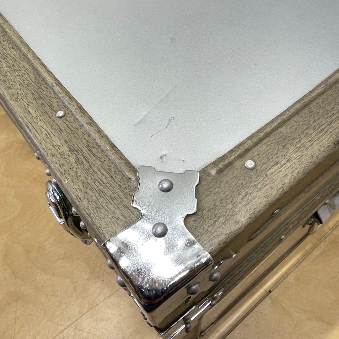 ビンテージ アルミ トランク 船舶 収納 箱 ケース ボックス アンティーク