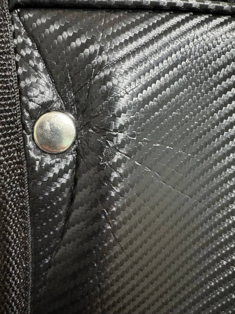 Mizuno ミズノ ゴルフバッグ カーボン調 黒×シルバー