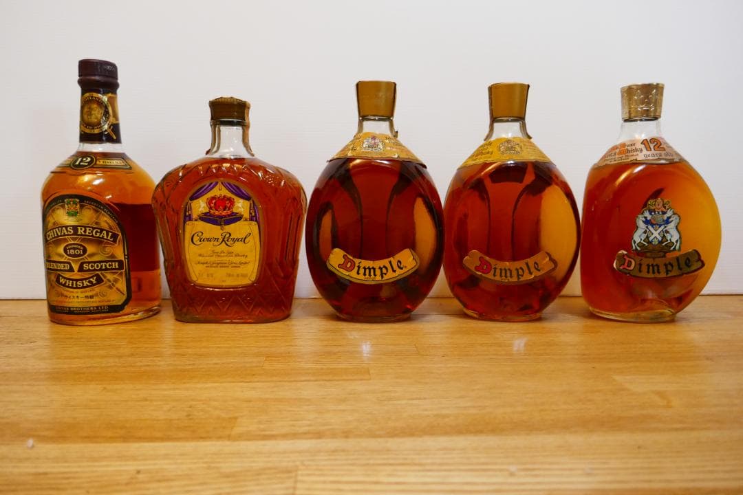 古酒ウイスキー コレクションディンプル等5本セット