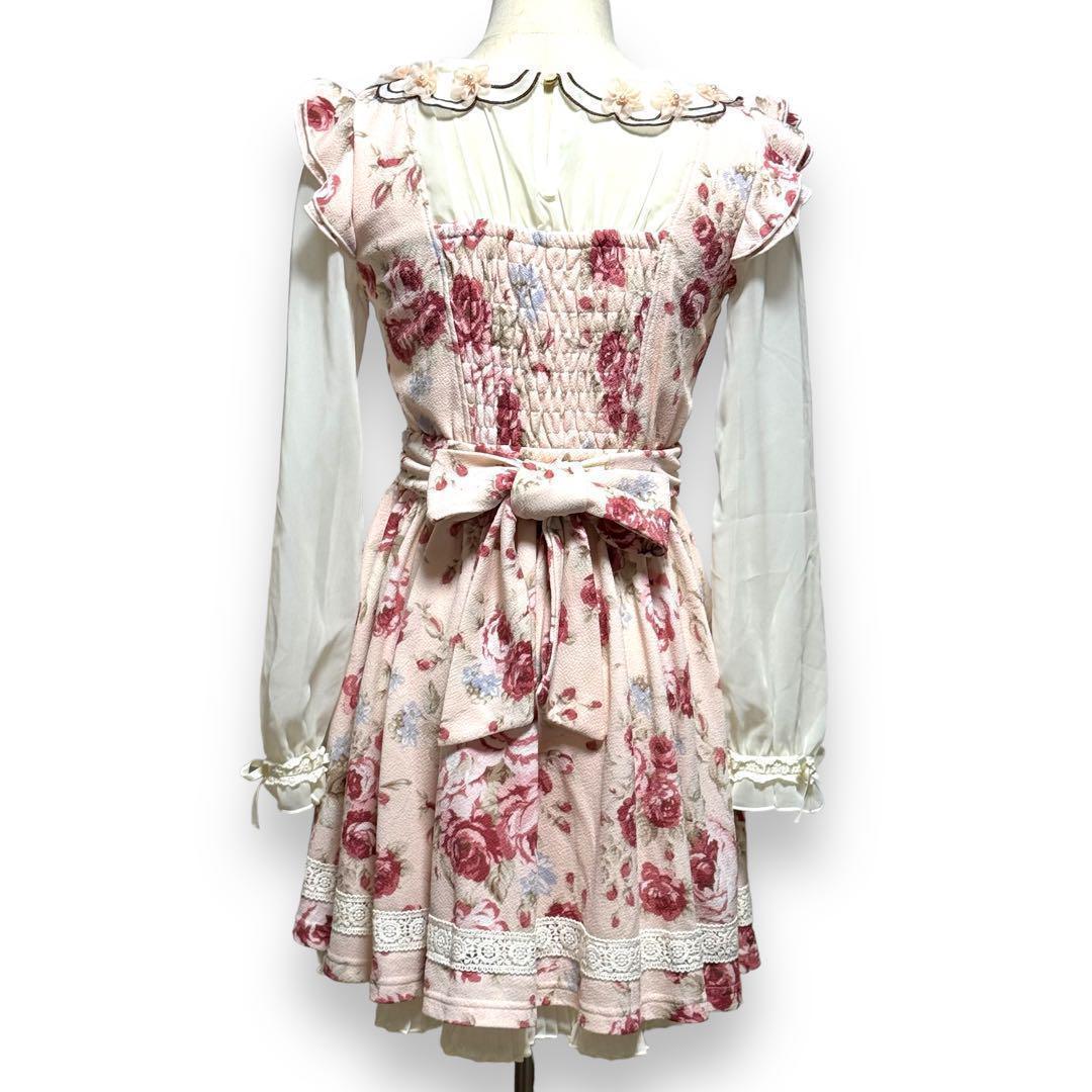 J-390 極美品 激レア！リズリサ エンジェル クラシックローズワンピース
