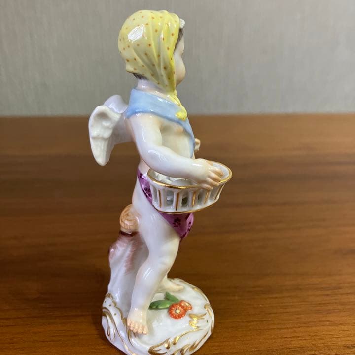 マイセン　陶器人形置物