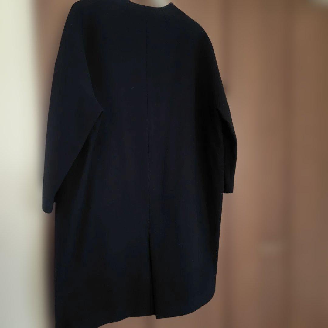 【美品】アトリエナルセ　メルトンウールコクーンコート　ブラック