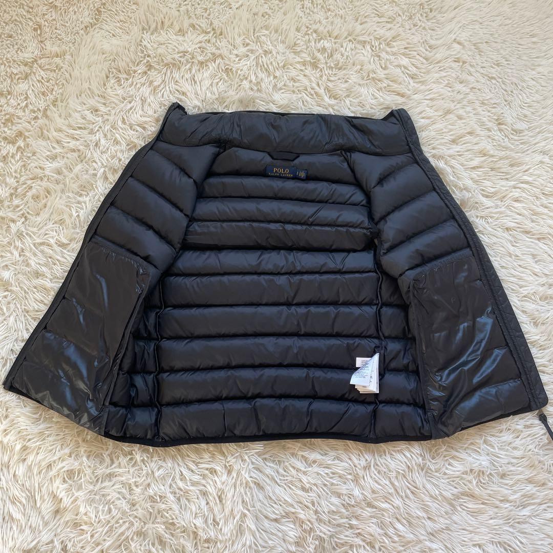 美品 ポロラルフローレン ブラック ポニー刺繍 ダウンベスト Sサイズ