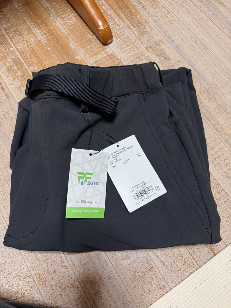 新品　NANGA 2025FW ソフトシェル ストレッチパンツ ブラックM