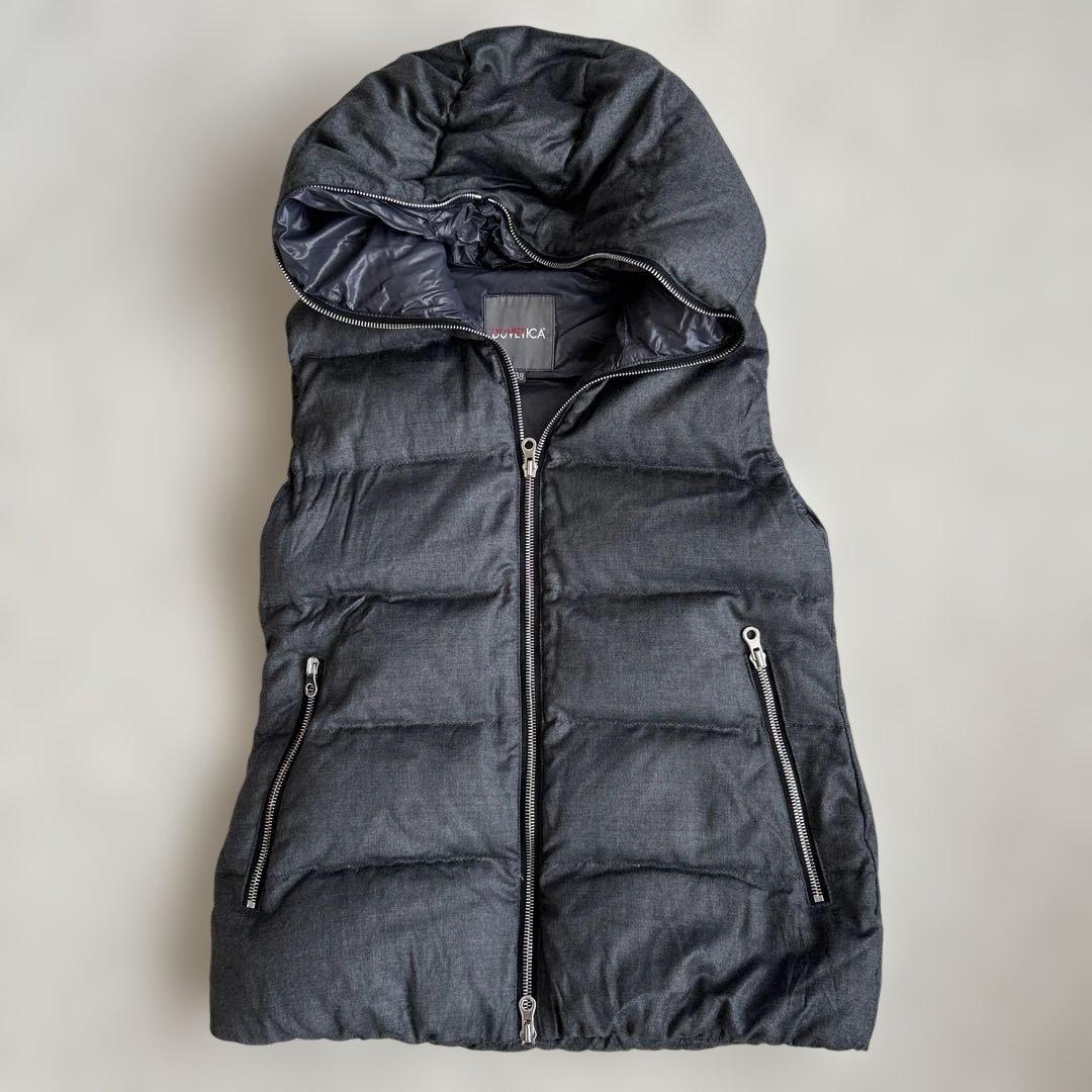 DUVETICA FEBEDUR ダウンベスト 38 ダークグレー