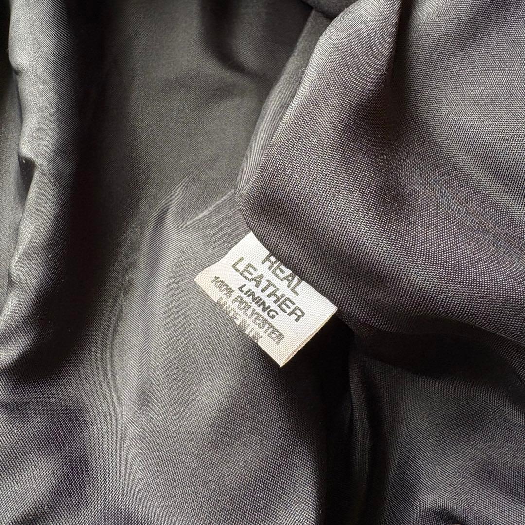 ジャケット・アウター 00s archive real leather tracker jacket