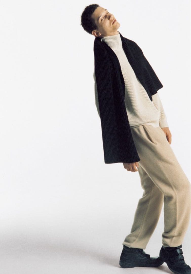 AURALEE SUPER FINE WOOL RIB KNIT マフラー