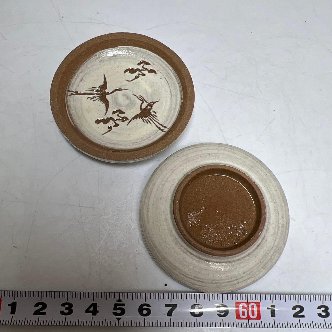 韓国人間文化財　李殷九　煎茶碗　香合セット　東さ8-0124☆2F