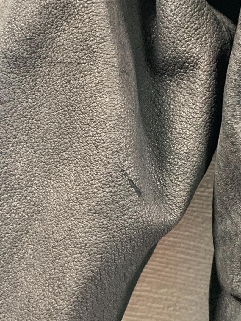 [00s EKAM] Y2K ロングアーム ハイネック レザージャケット M