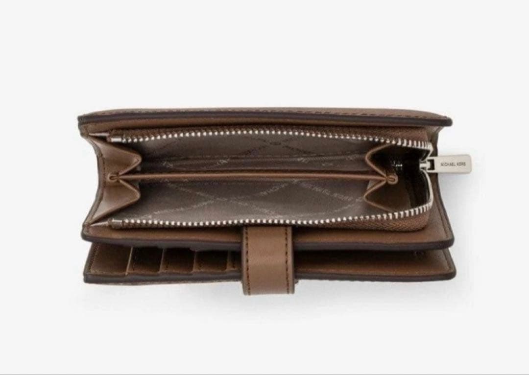 咲。 MICHAEL KORS マイケルコース 二つ折り 財布 ブラウン