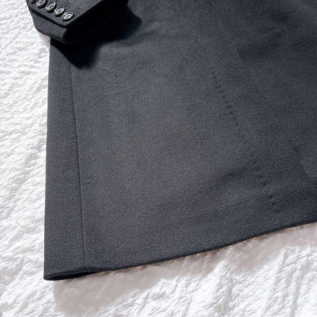 極美品✨バーバリーロンドン　カシミヤ混　スタンドカラーロングコート　ブラック