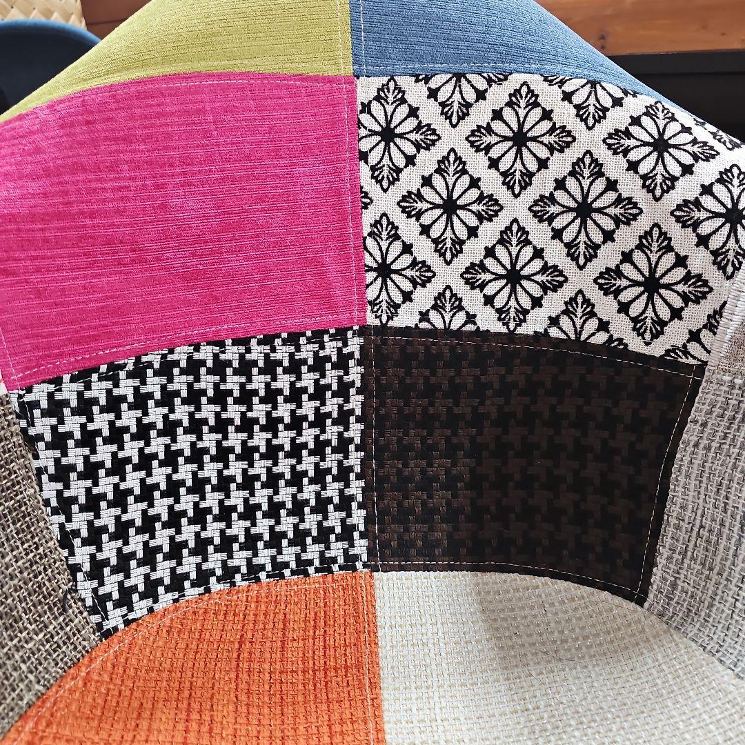 カラフル パッチワーク アームチェア