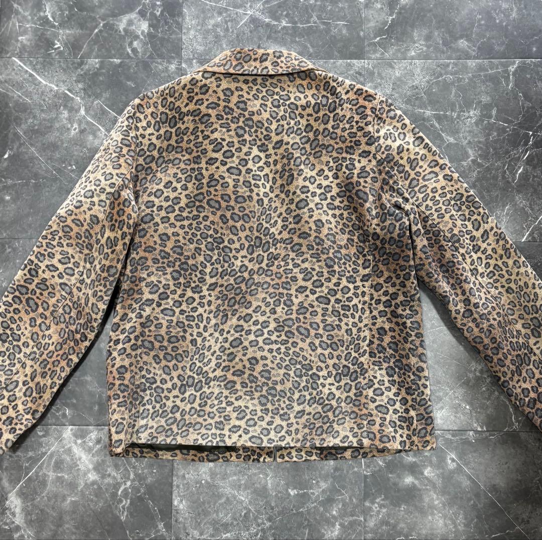 BALMAIN ヒョウ柄 ジップアップジャケット 短丈