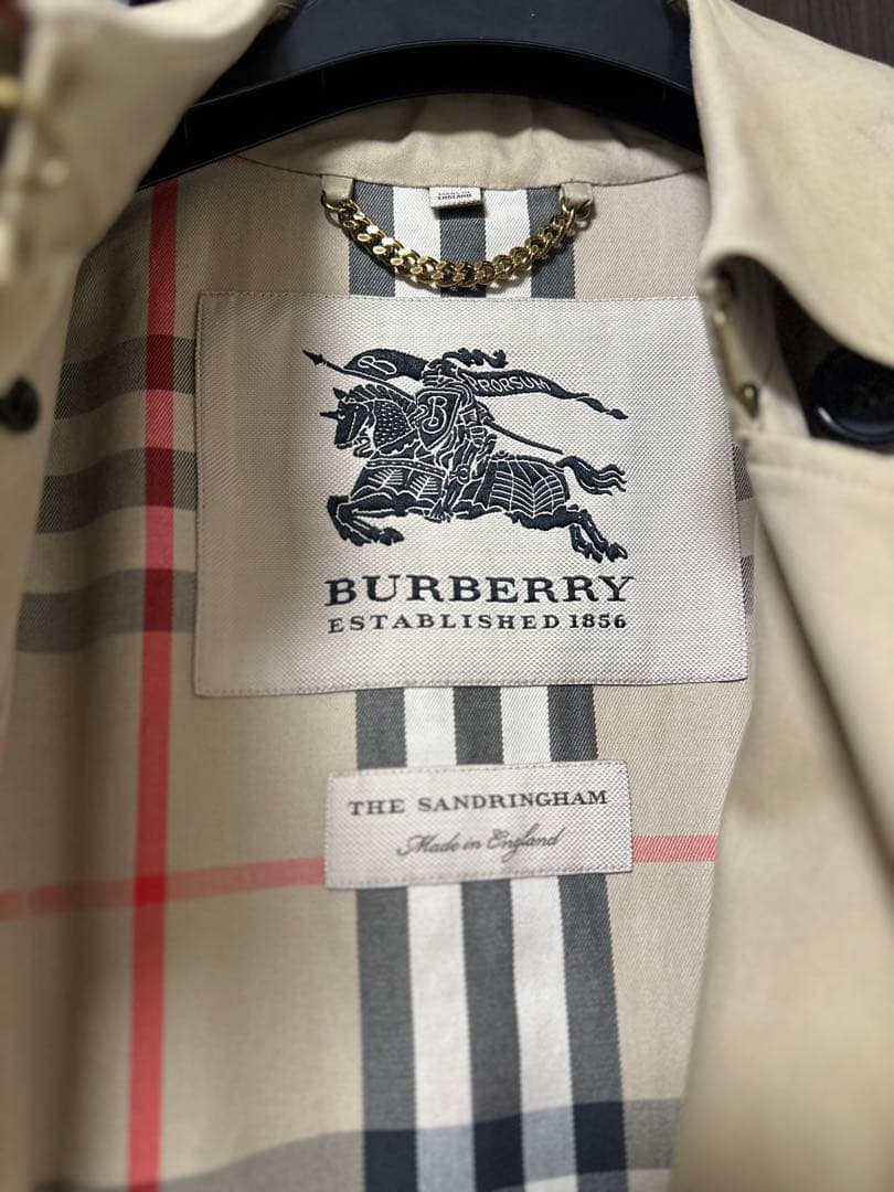 美品・希少BURBERRYメンズトレンチコートTHE SANDRINGHAM