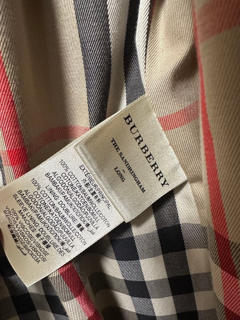 美品・希少BURBERRYメンズトレンチコートTHE SANDRINGHAM