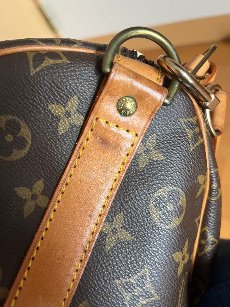 ルイヴィトン ボストンバッグ キーポル55 モノグラム 鍵付 ストラップ付