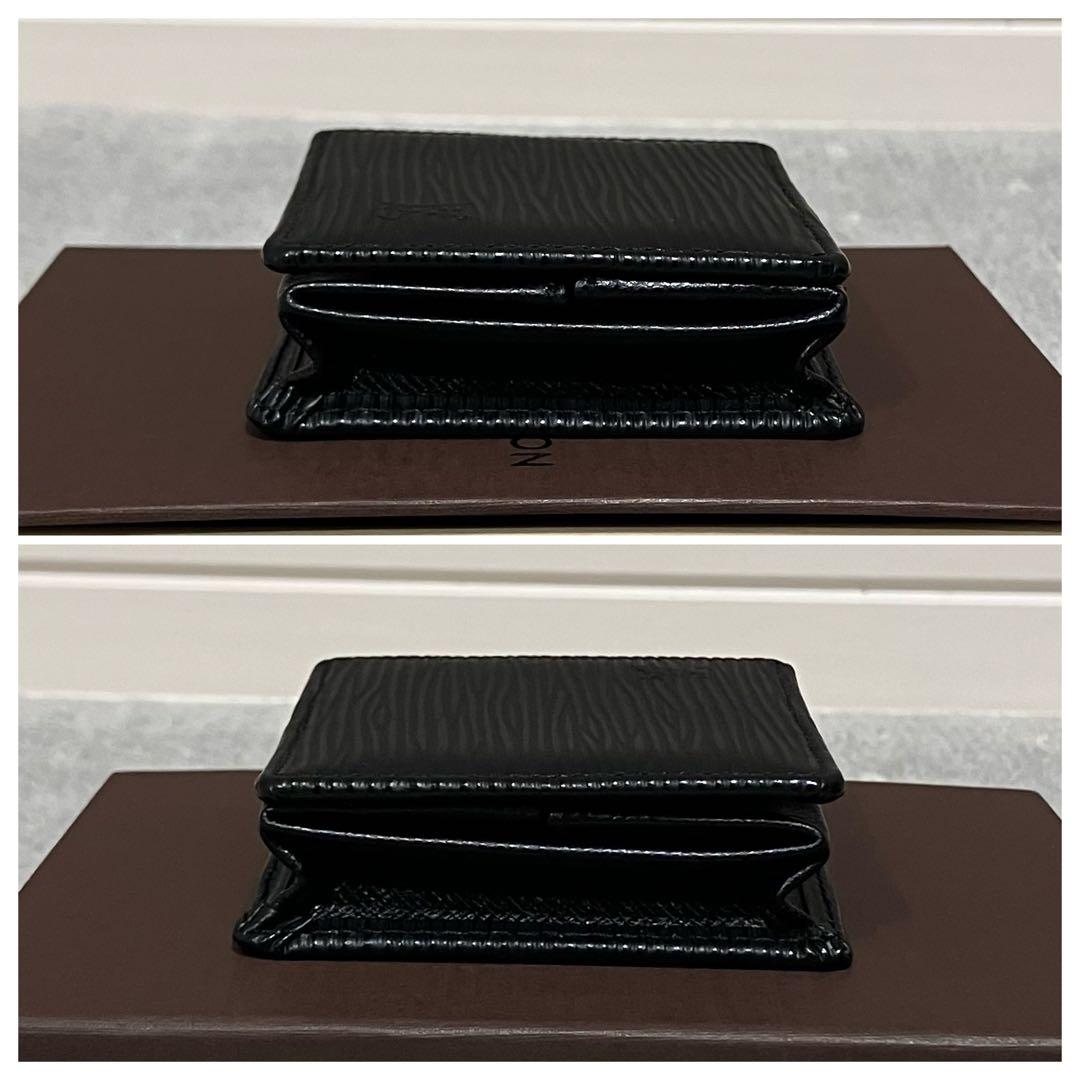 極美品！ルイヴィトン［ケース］エピ　ポルトモネ　ボワット　ブラック　型押し