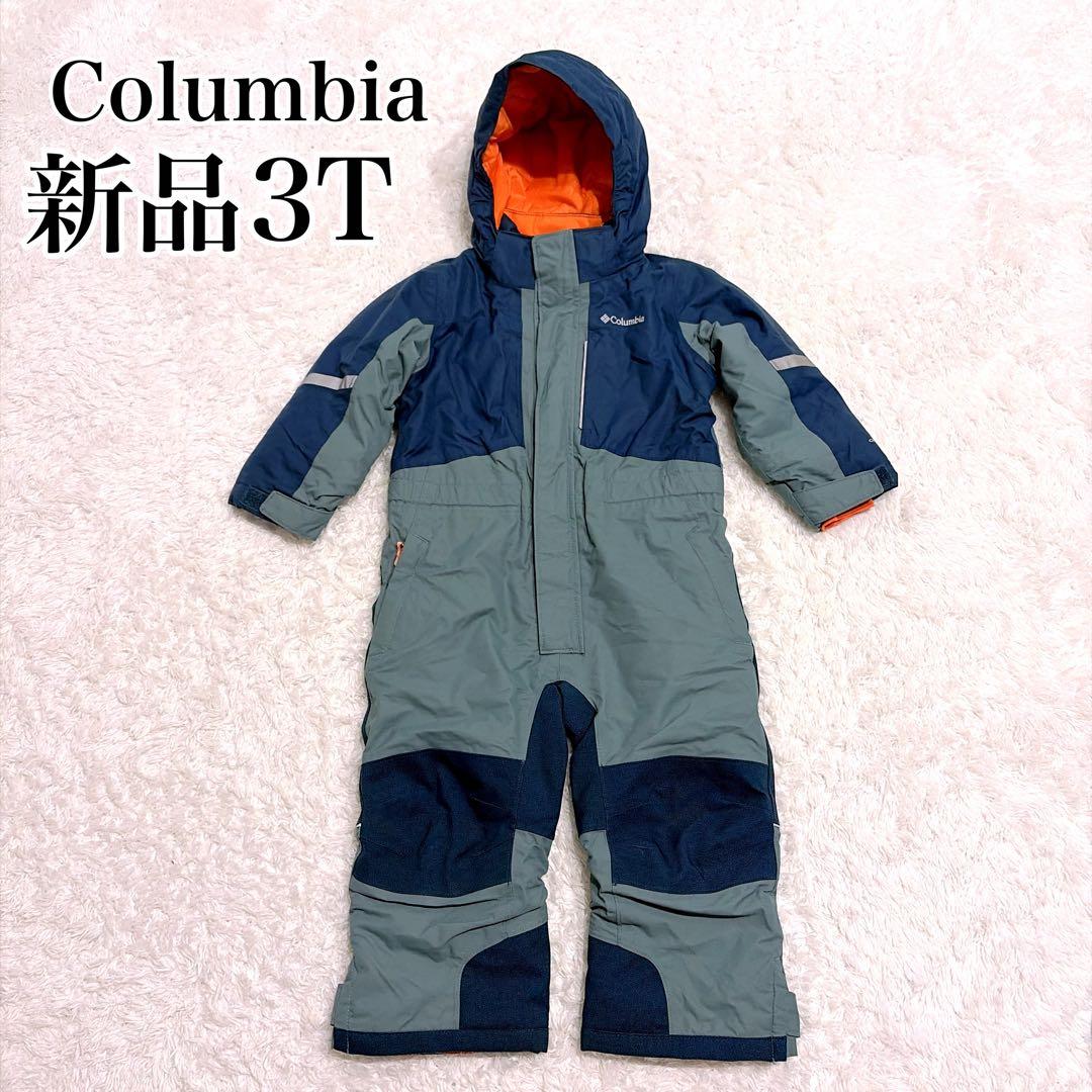 Columbia 新品✨バガ2 スキーウェア 3T ジャンプスーツ　カーキネイビ