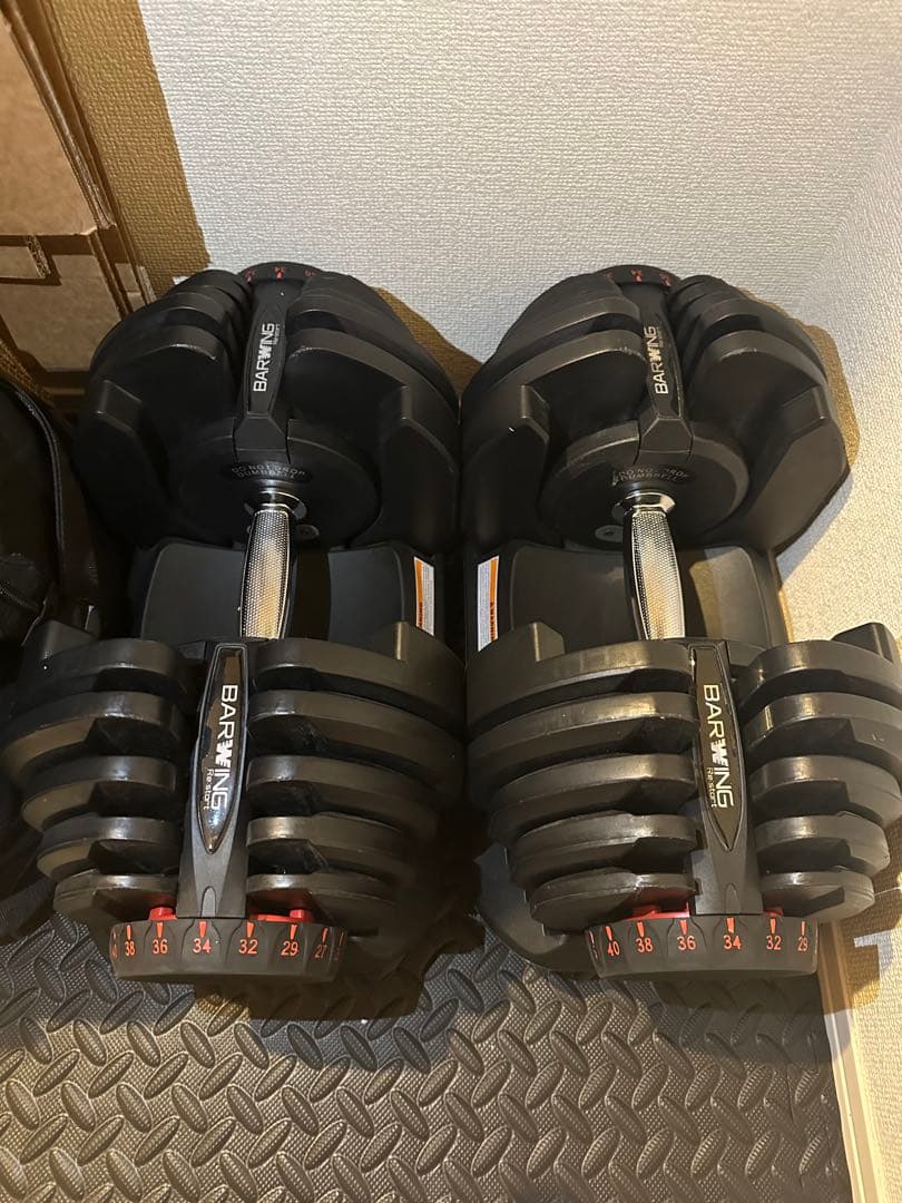 BARWING 可変式ダンベル 40kg x 2個セットその1/2