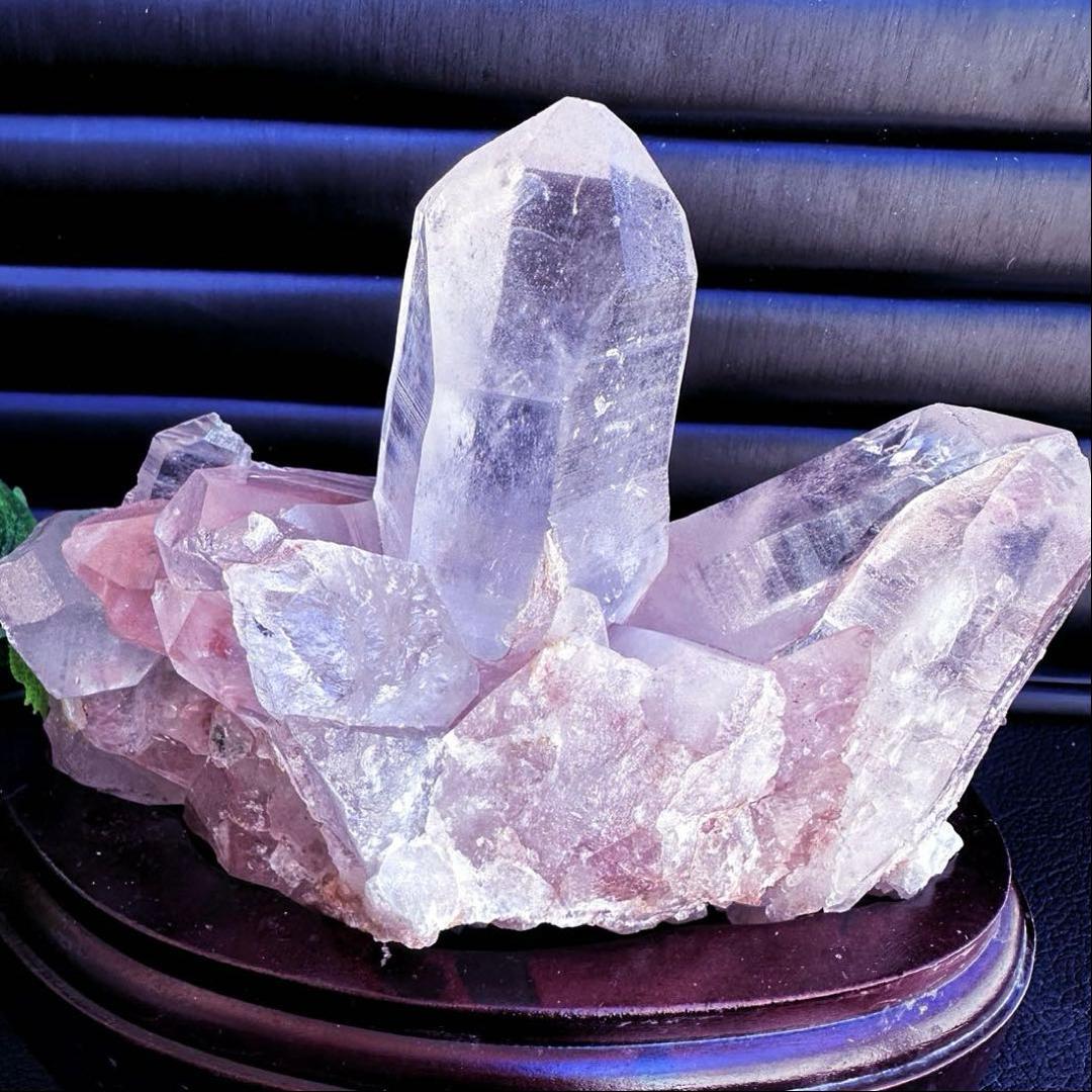 希少❗️超綺麗♡レインボー☆超強いパワー ヒマラヤ水晶 クラスター天然石A1454