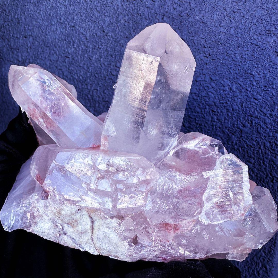 希少❗️超綺麗♡レインボー☆超強いパワー ヒマラヤ水晶 クラスター天然石A1454