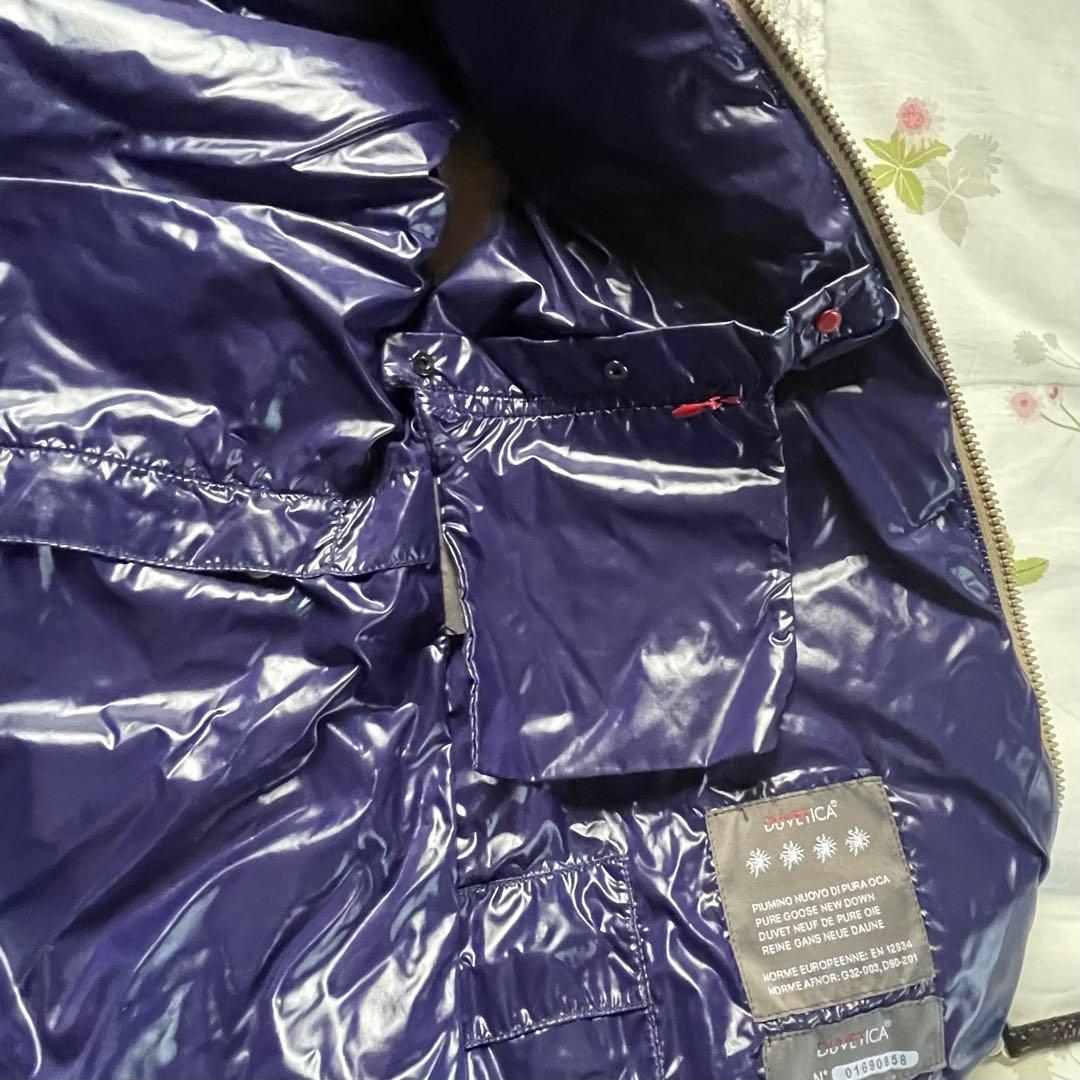 DUVETICA ダウンベスト 38 ブラウン フード付き レディース S〜M