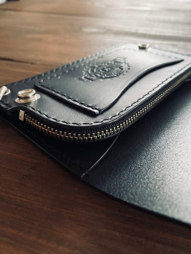 【ブルガロ】TM01-77ミドルトラッカーウォレット&鉄製チェーン付き