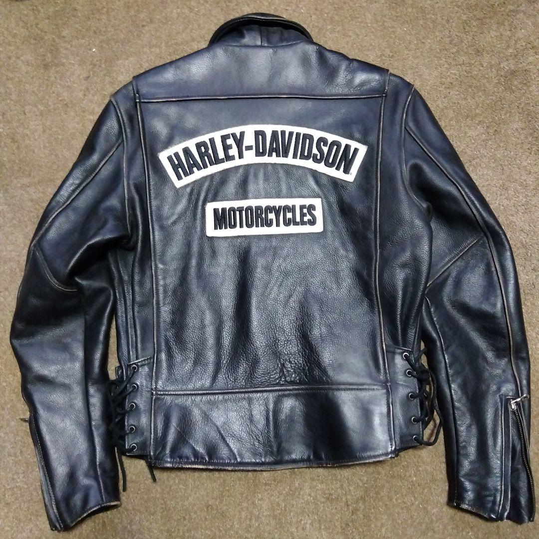 Sサイズ アメリカ製 ハーレーダビッドソン 純正 ライダースジャケット