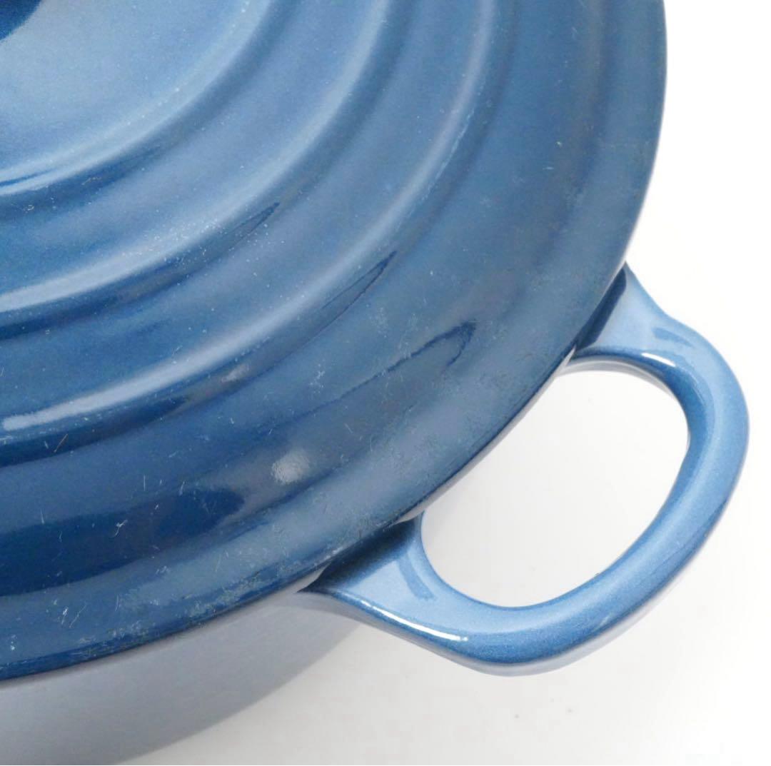 【美品】LE CREUSET　ココット ロンド ディープティール　24cm