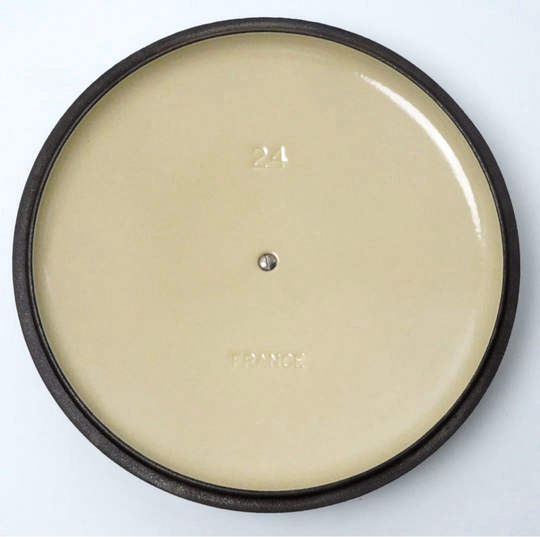 【美品】LE CREUSET　ココット ロンド ディープティール　24cm