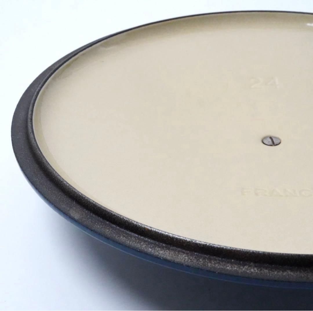 【美品】LE CREUSET　ココット ロンド ディープティール　24cm