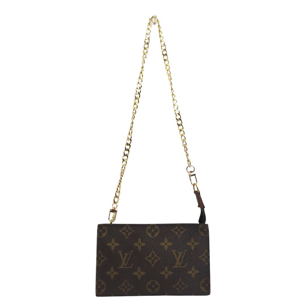 LOUISVUITTON ルイヴィトン モノグラム アクセサリーポーチ チェーン