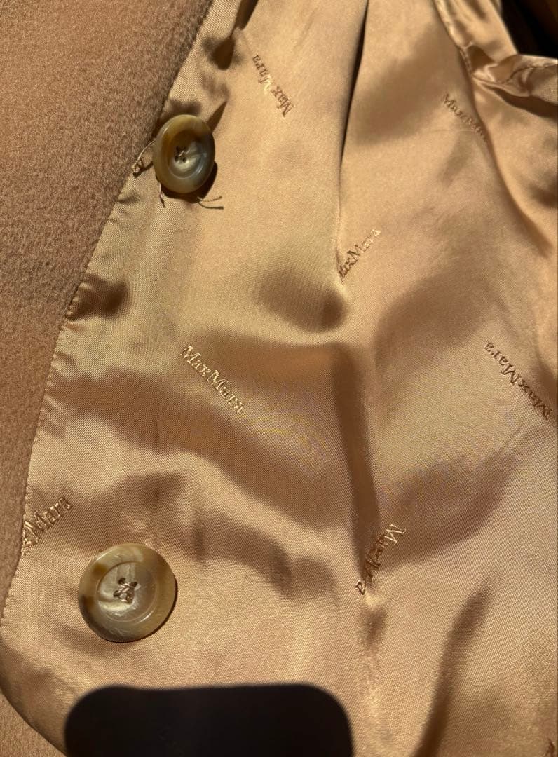 Max Mara マックスマーラ カシミヤ混 キャメル ロングコート イタリア製