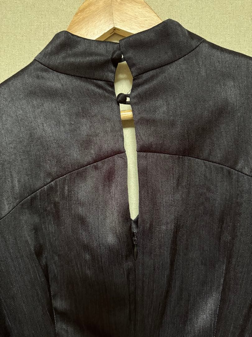 【knuthmarf】ブラック フレアスリーブ ワンピース