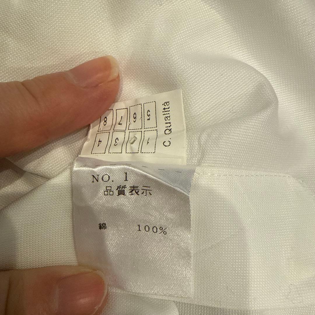 BARBA ホワイト ワイシャツ 38 15